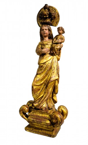 Vierge à l'Enfant - Espagne fin du XVIIe siècle